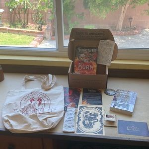 TOGETHER WE BURN ISABEL IBANEZ Signed COMPLETE Owlcrate Box Of Romance &…